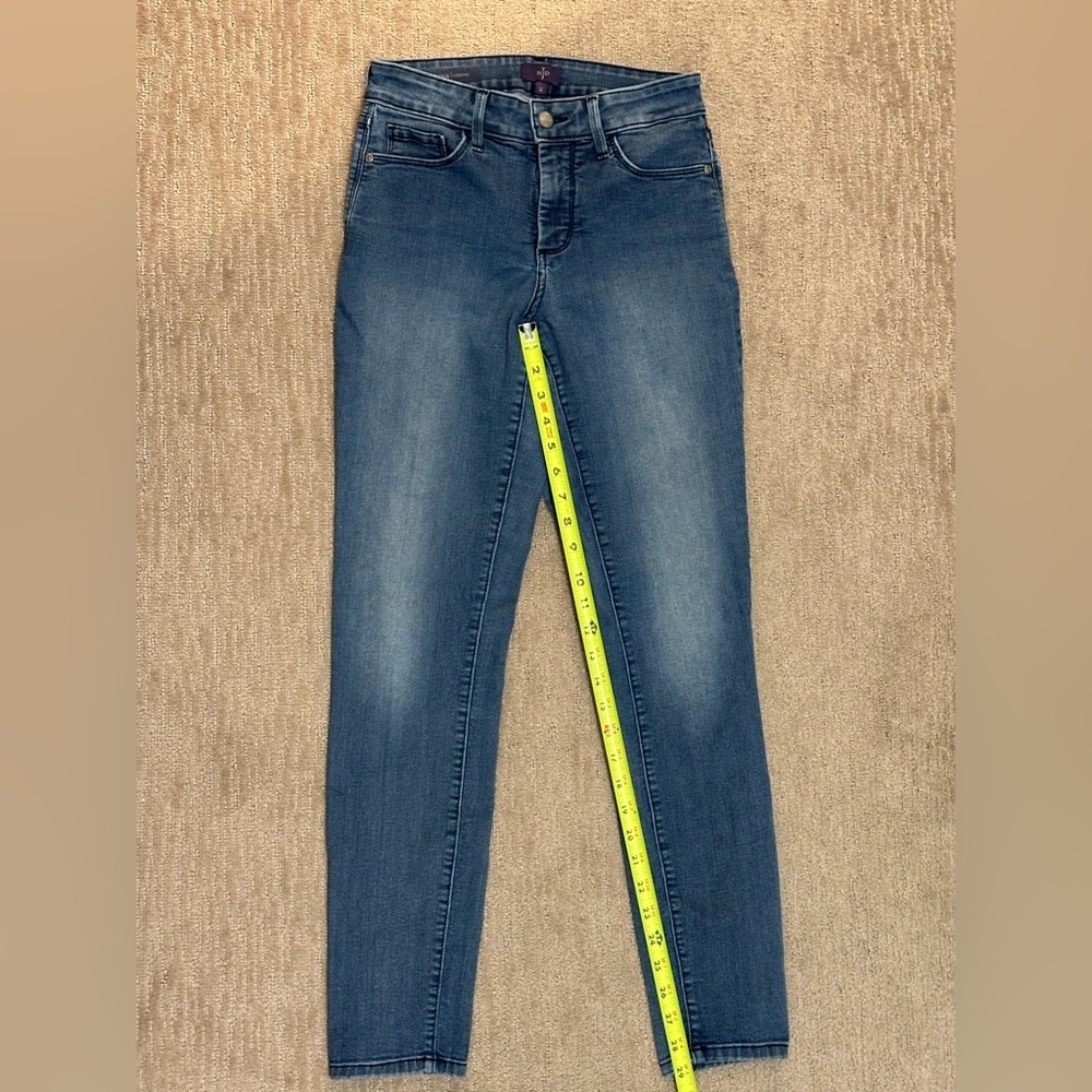 NYDJ Alina Legging Jeans in Medium Blue Size 2 - Picture 10 of 13